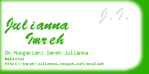 julianna imreh business card